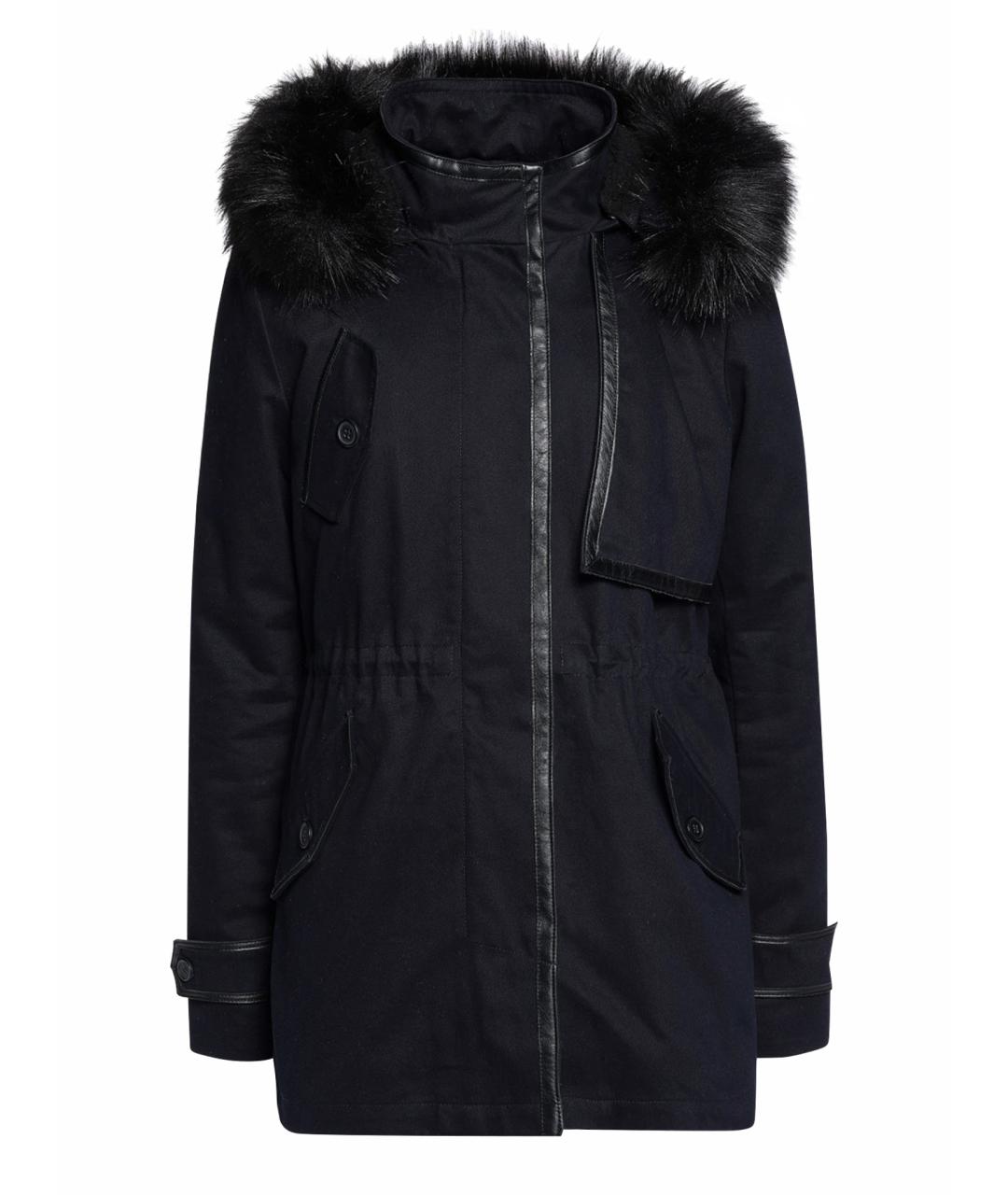 MAJE Черная полиэстеровая парка, фото 1