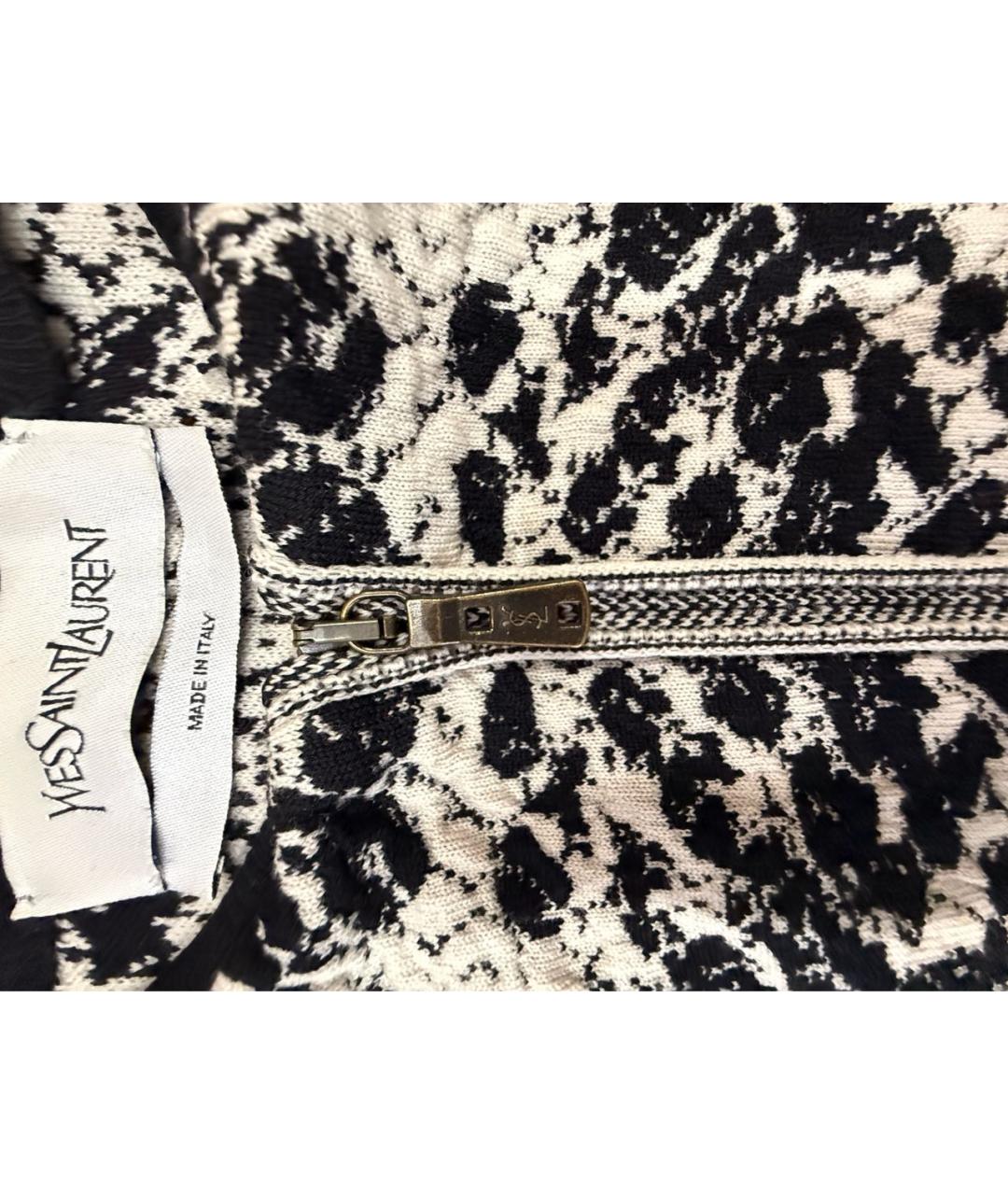 SAINT LAURENT Черный шерстяной кардиган, фото 3