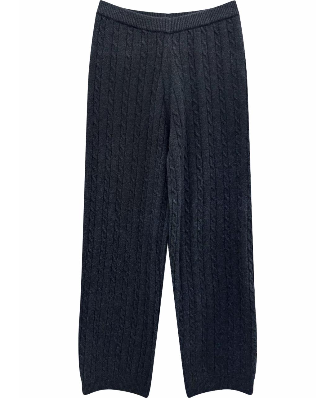 SEMICOUTURE Черные шерстяные прямые брюки, фото 1