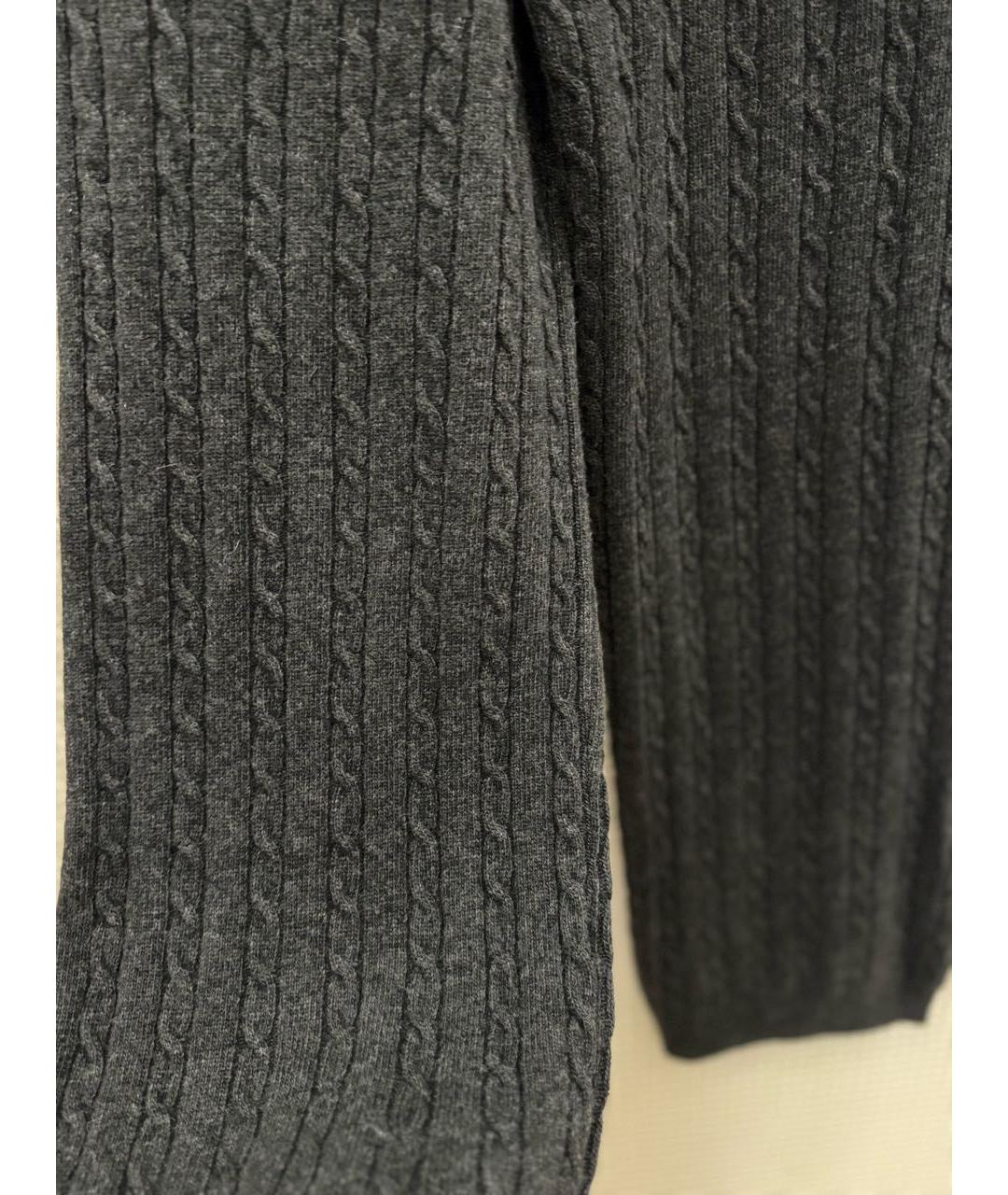 SEMICOUTURE Черные шерстяные прямые брюки, фото 4