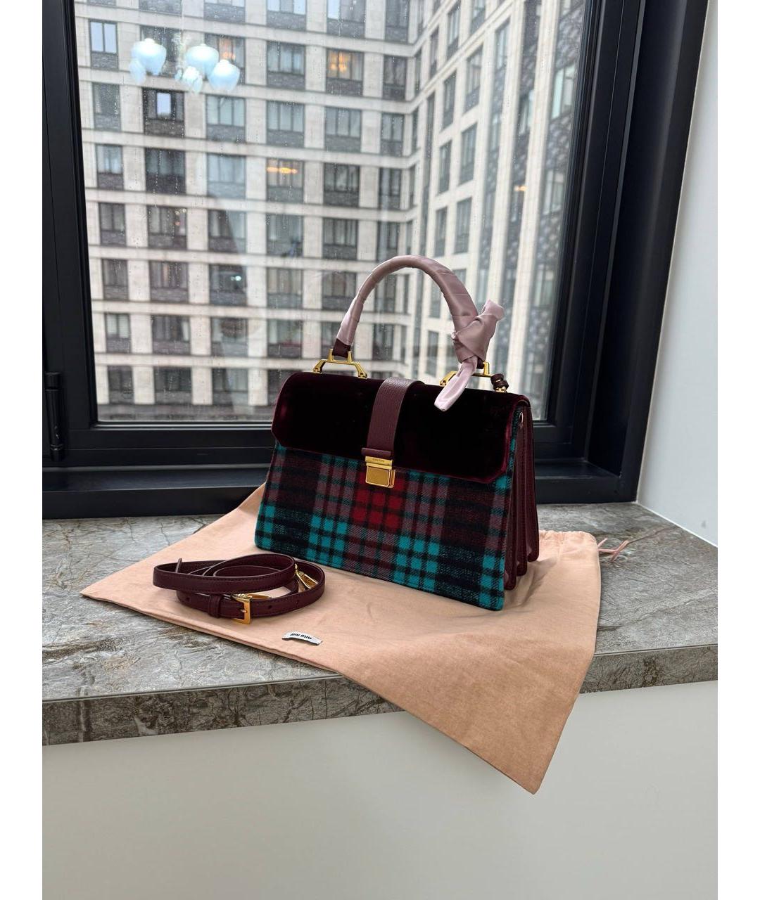 MIU MIU Мульти твидовая сумка через плечо, фото 2