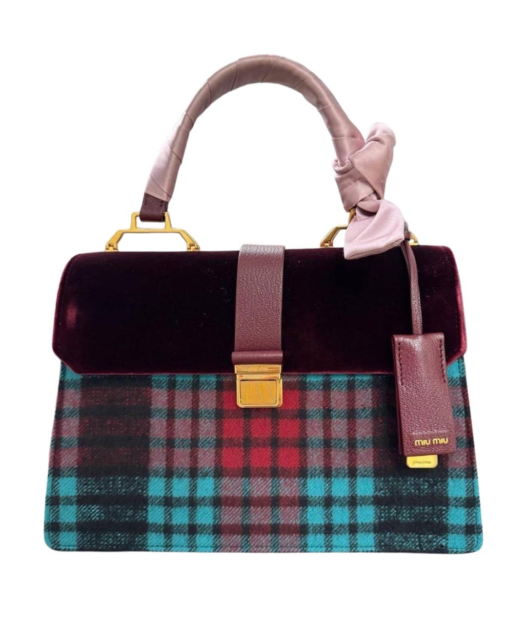 MIU MIU Мульти твидовая сумка через плечо, фото 1