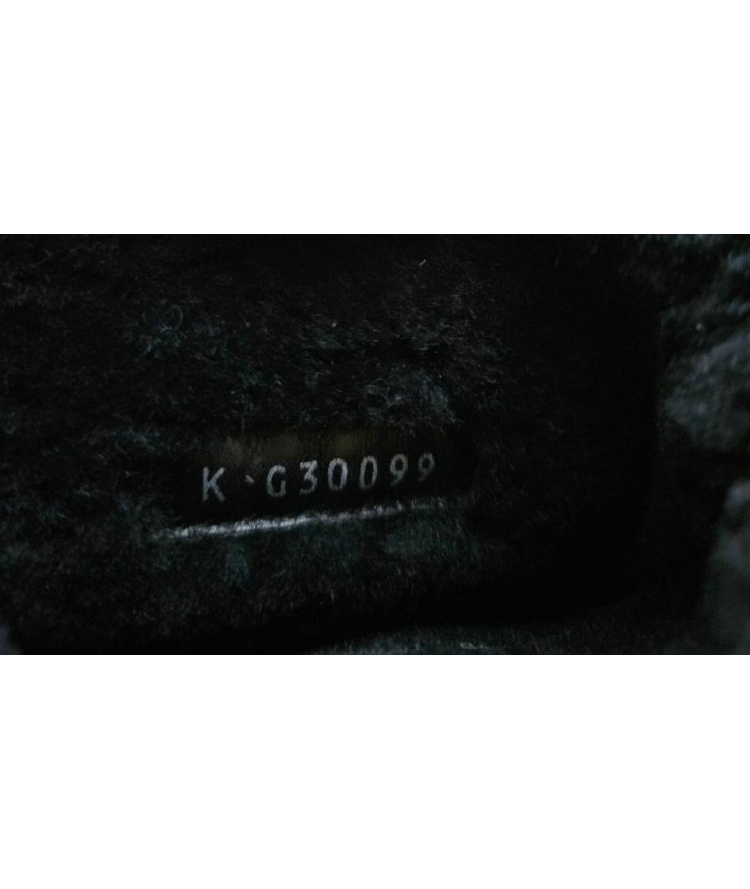 CHANEL Черные замшевые сапоги, фото 7