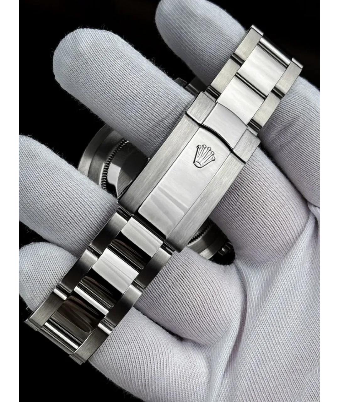 ROLEX Темно-синие металлические часы, фото 6