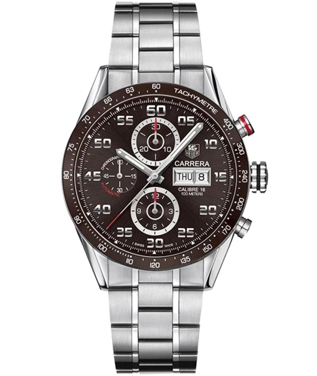 TAG HEUER Коричневые часы, фото 7