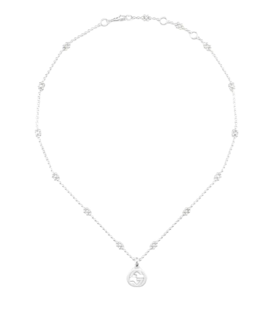 GUCCI Серебряное серебряное колье, фото 1