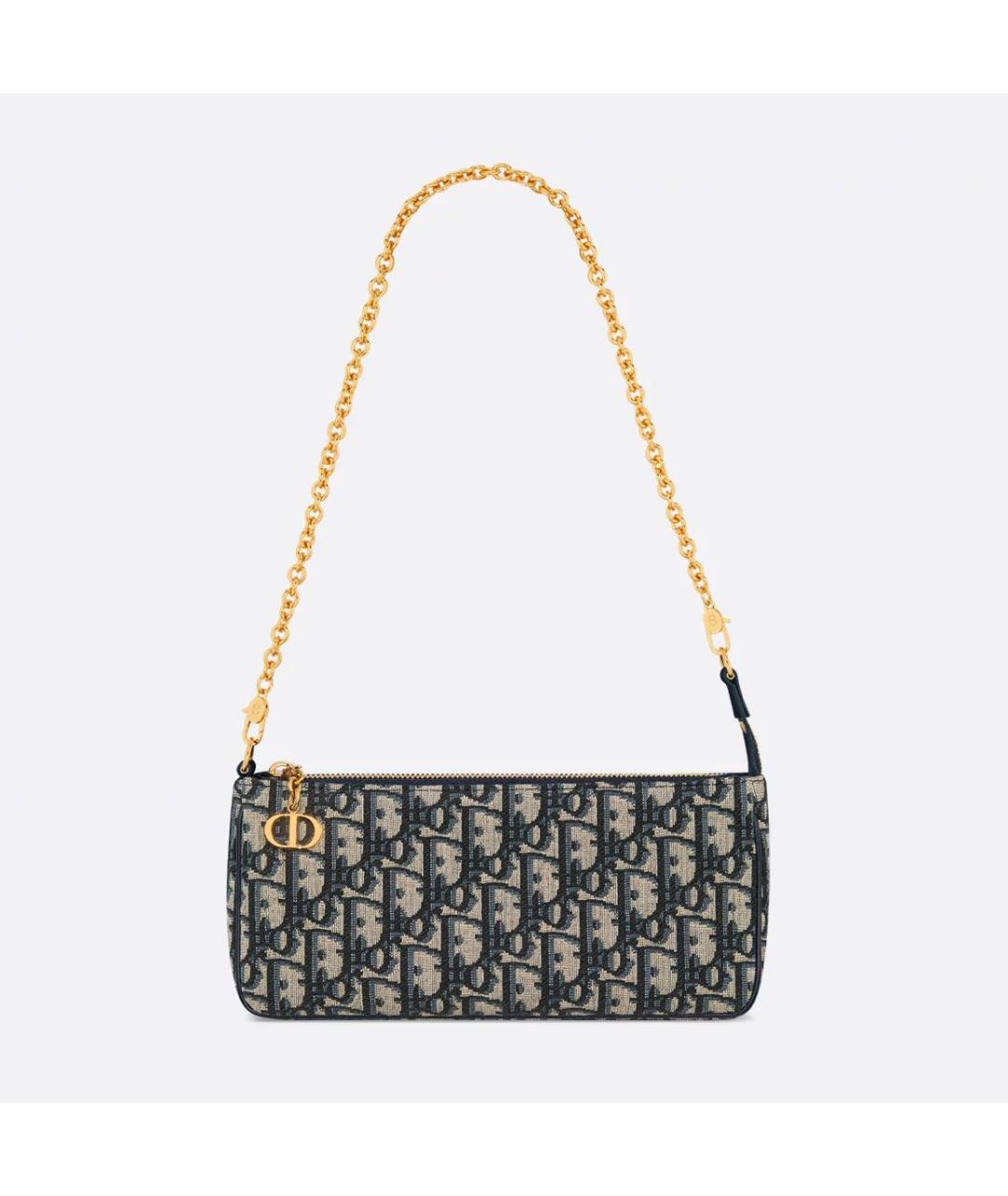 CHRISTIAN DIOR Синяя сумка с короткими ручками, фото 4