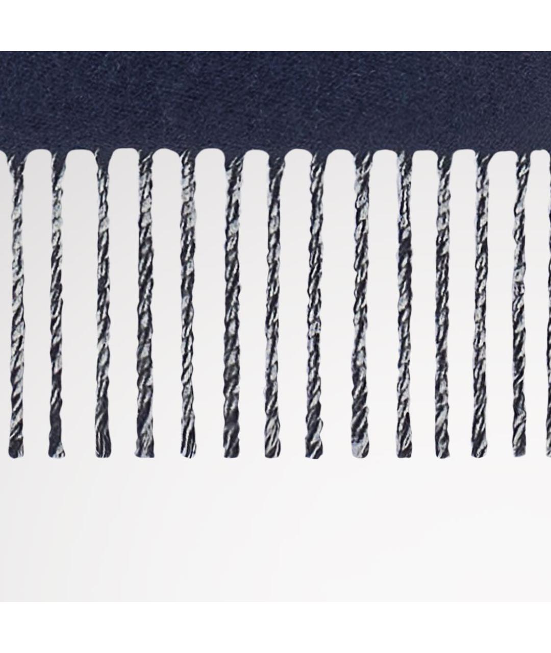 LOUIS VUITTON Темно-синий шерстяной шарф, фото 5