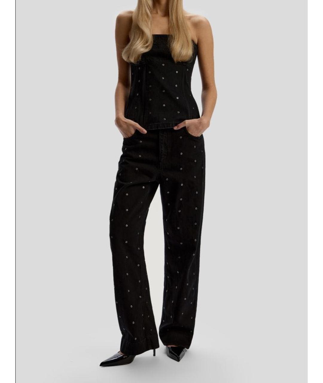 12 STOREEZ Черный деним костюм с брюками, фото 8