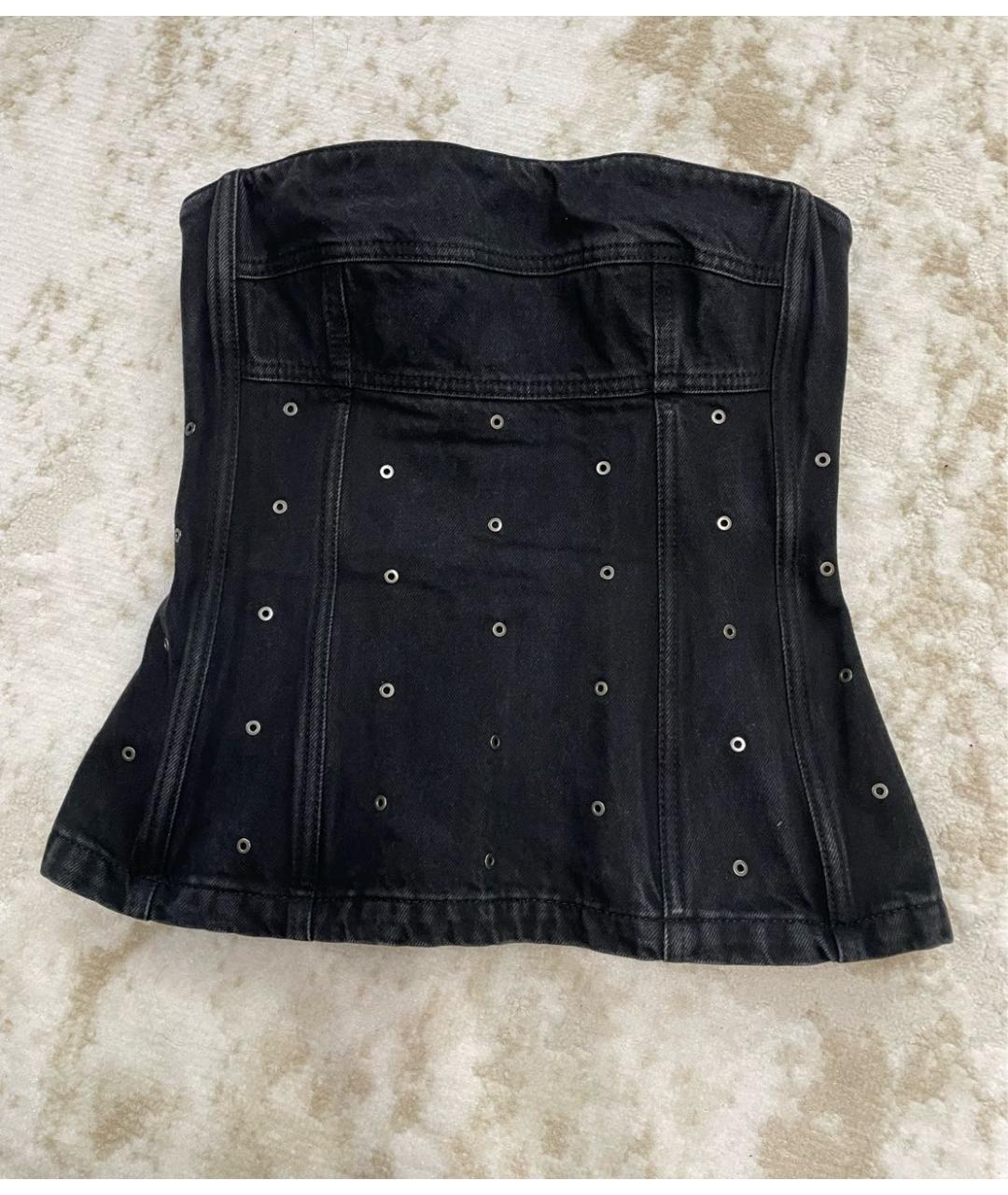 12 STOREEZ Черный деним костюм с брюками, фото 9