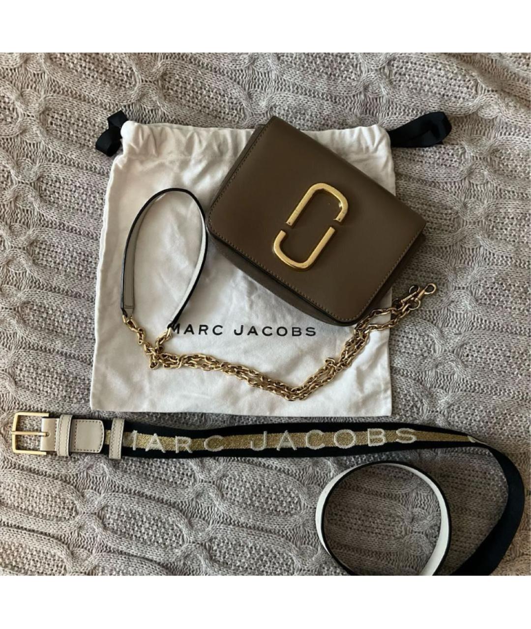 MARC JACOBS Коричневая кожаная сумка через плечо, фото 2