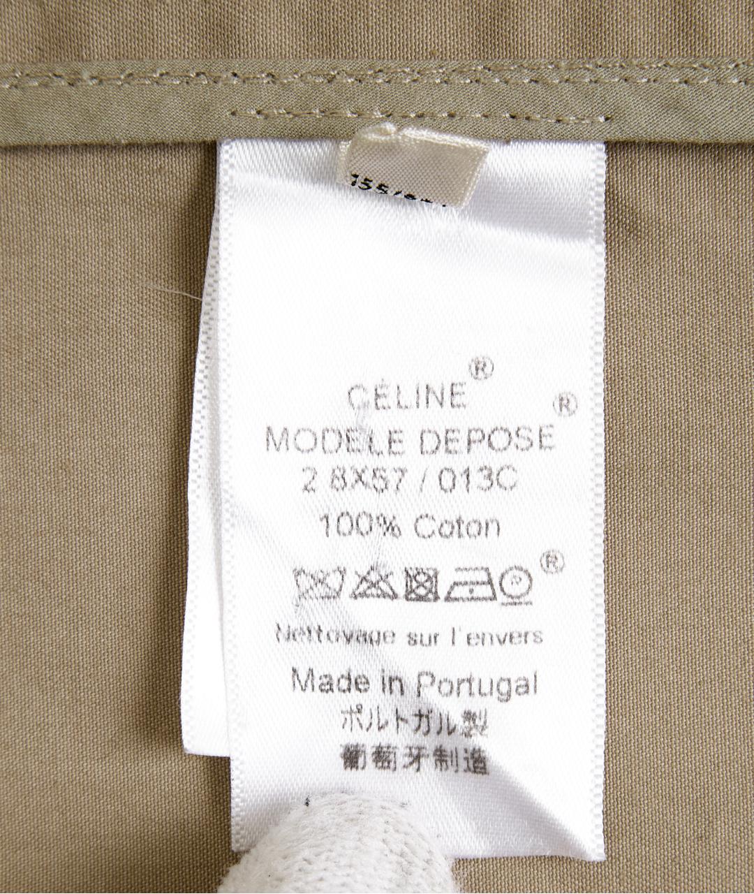 CELINE Бежевый хлопковый тренч/плащ, фото 6