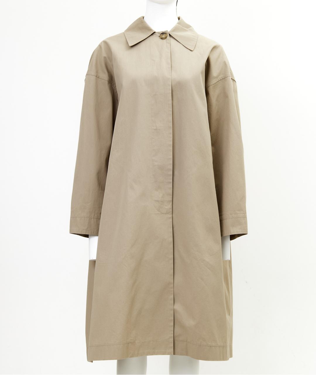 CELINE Бежевый хлопковый тренч/плащ, фото 7