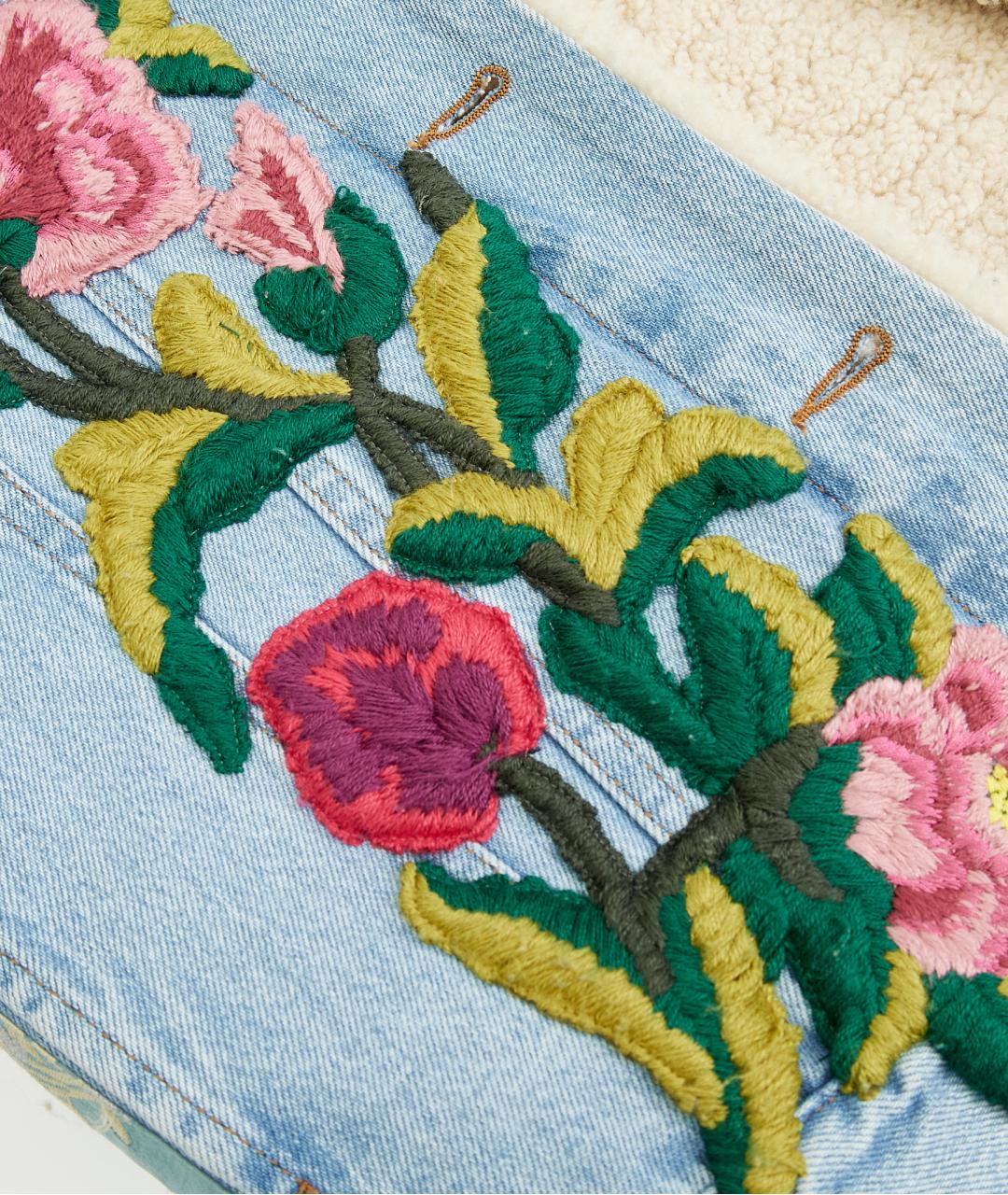 GUCCI Голубая хлопковая куртка, фото 4