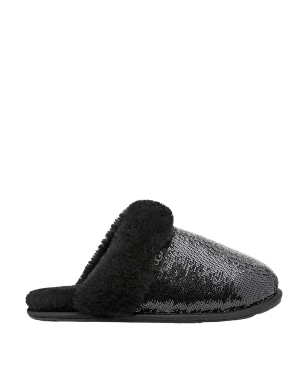 UGG Черные замшевые сабо, фото 1