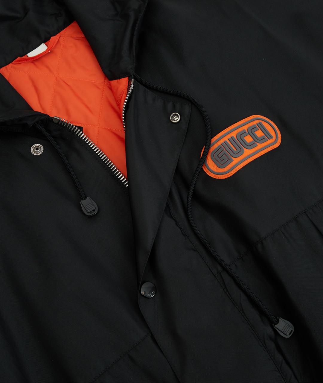 GUCCI Черная полиэстеровая куртка, фото 4