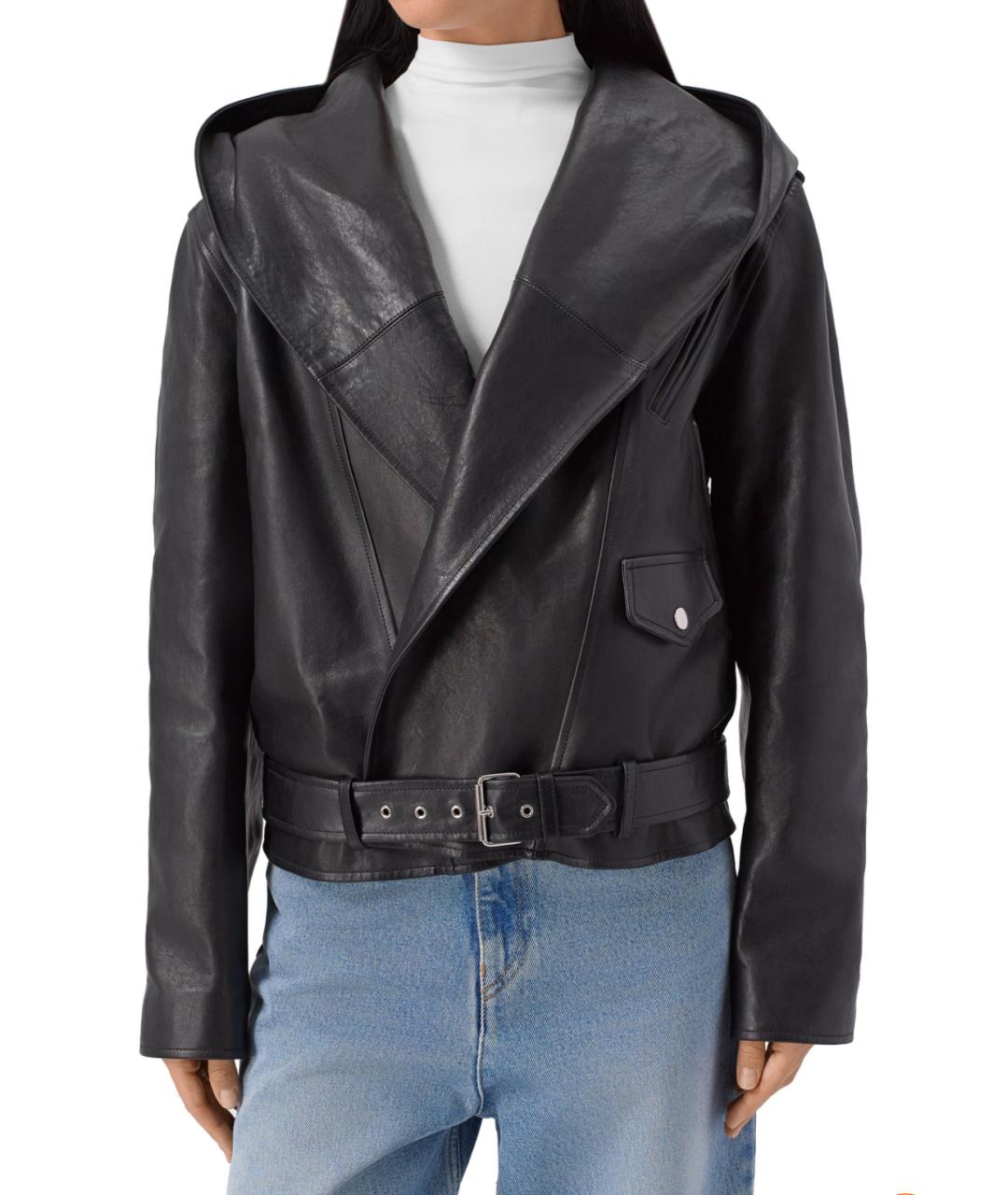 ALAIA Черная кожаная куртка, фото 3