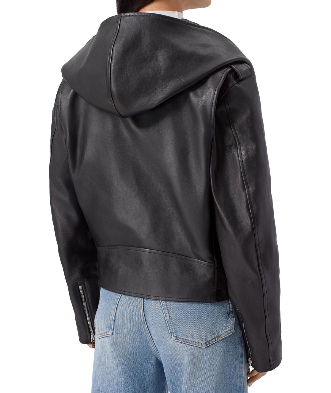 ALAIA Черная кожаная куртка, фото 4