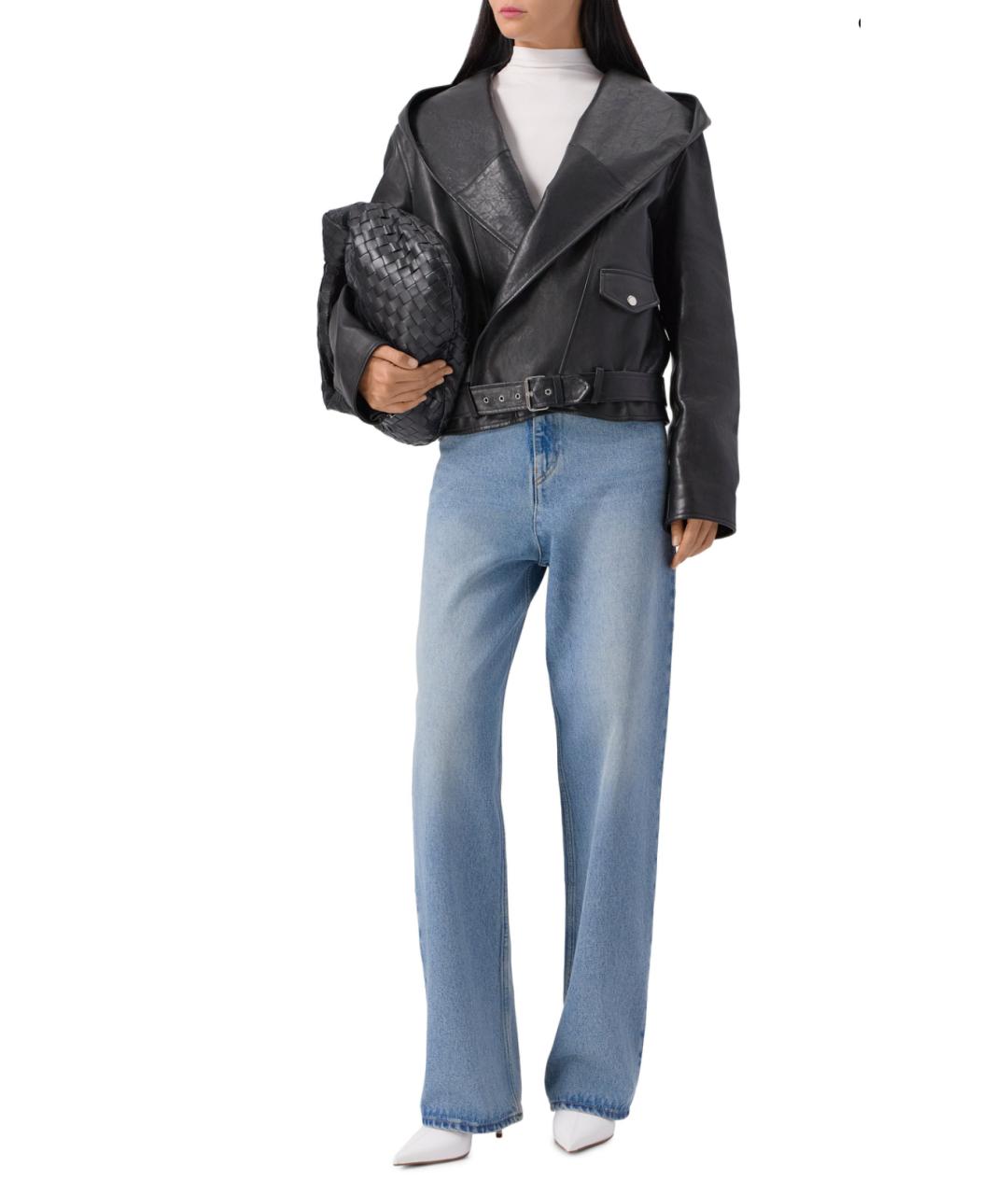 ALAIA Черная кожаная куртка, фото 2