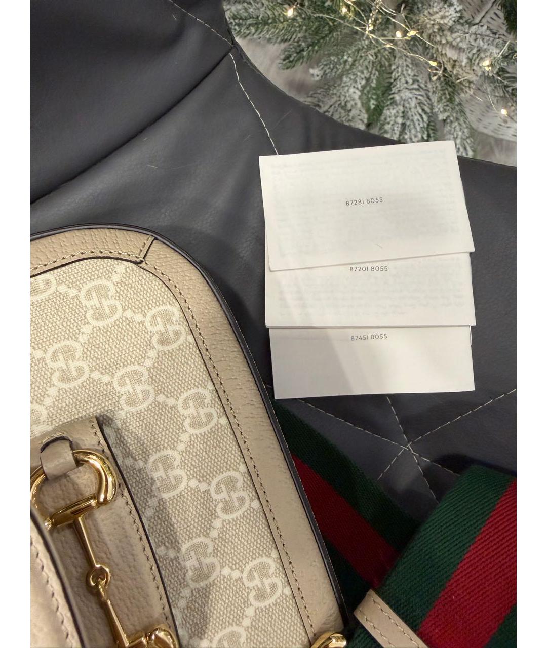 GUCCI Бежевая сумка через плечо, фото 5