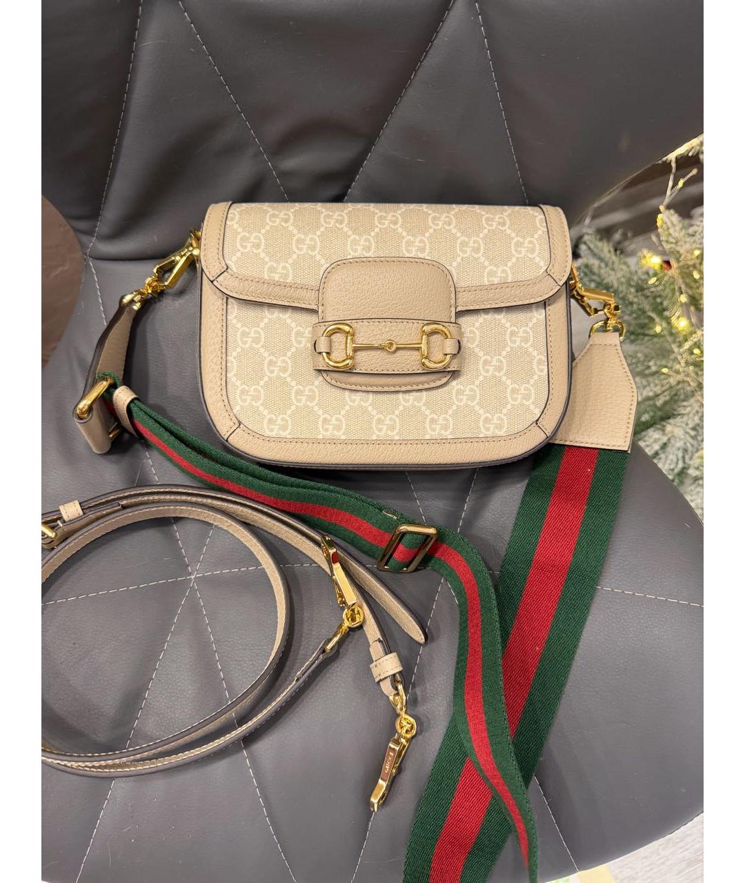 GUCCI Бежевая сумка через плечо, фото 9