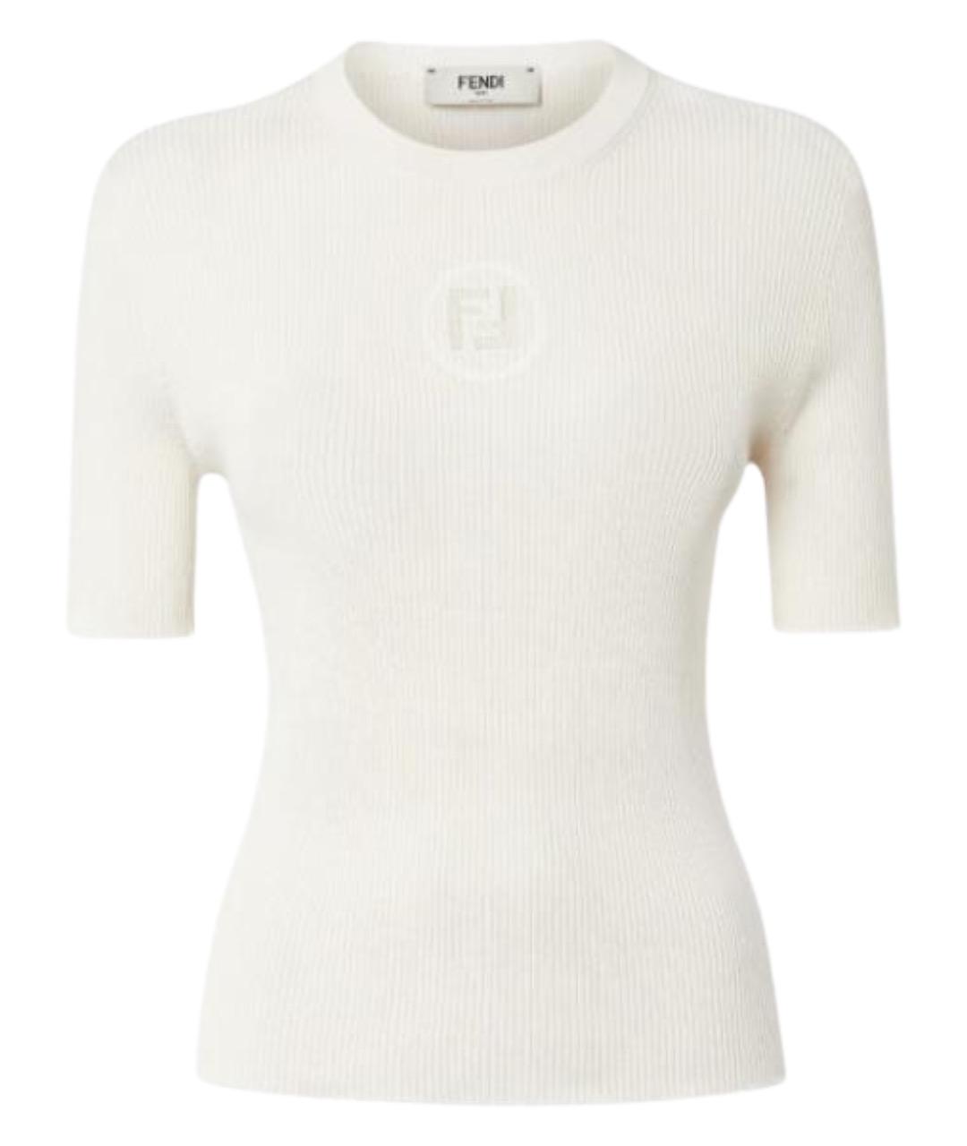 FENDI Белая футболка, фото 1