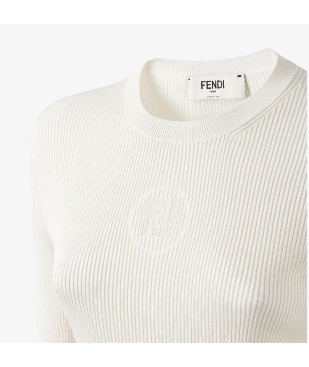 FENDI Белая футболка, фото 3