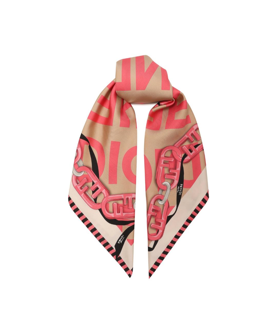 FENDI Мульти шелковый платок, фото 1