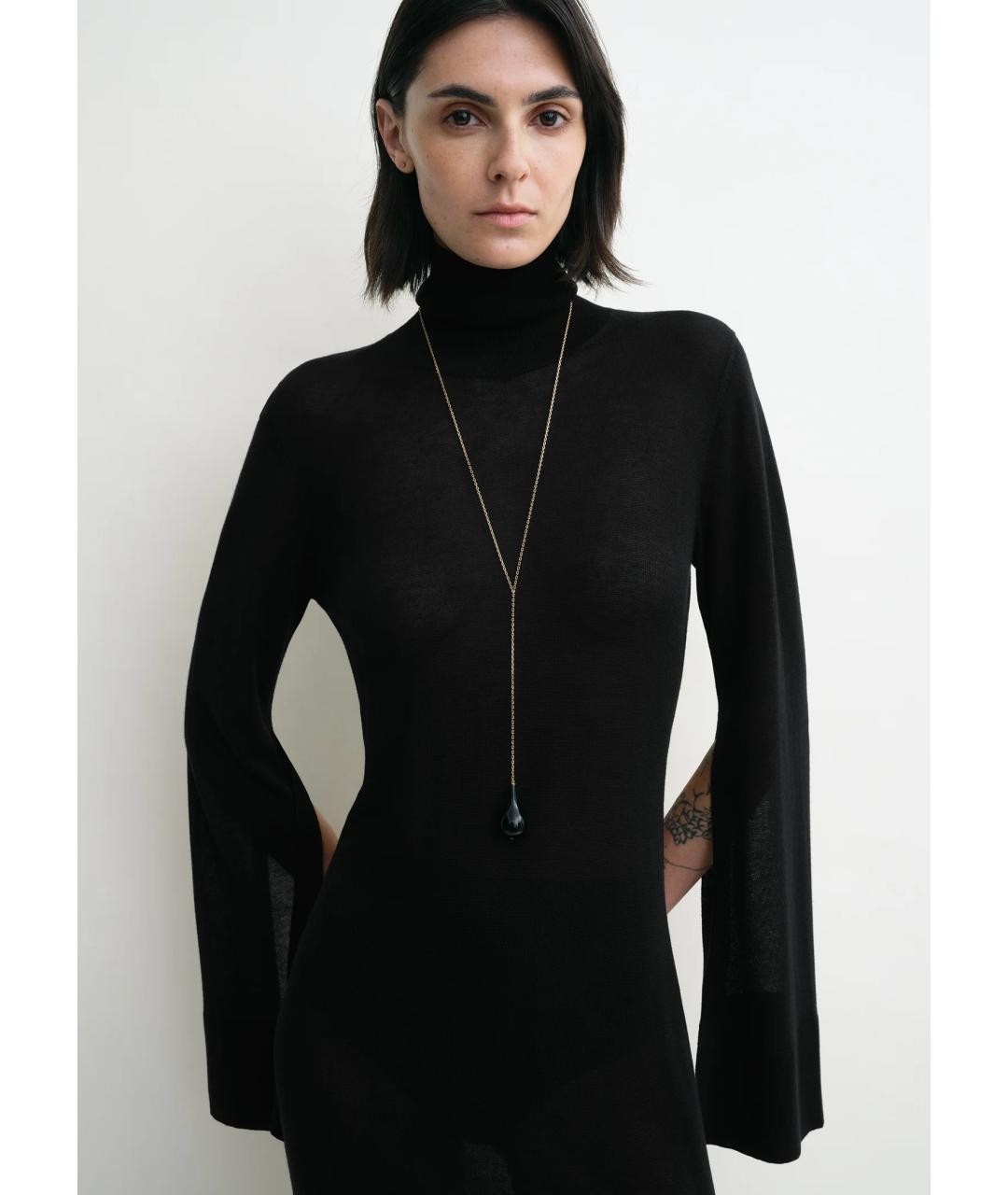 TOTEME Черное повседневное платье, фото 5