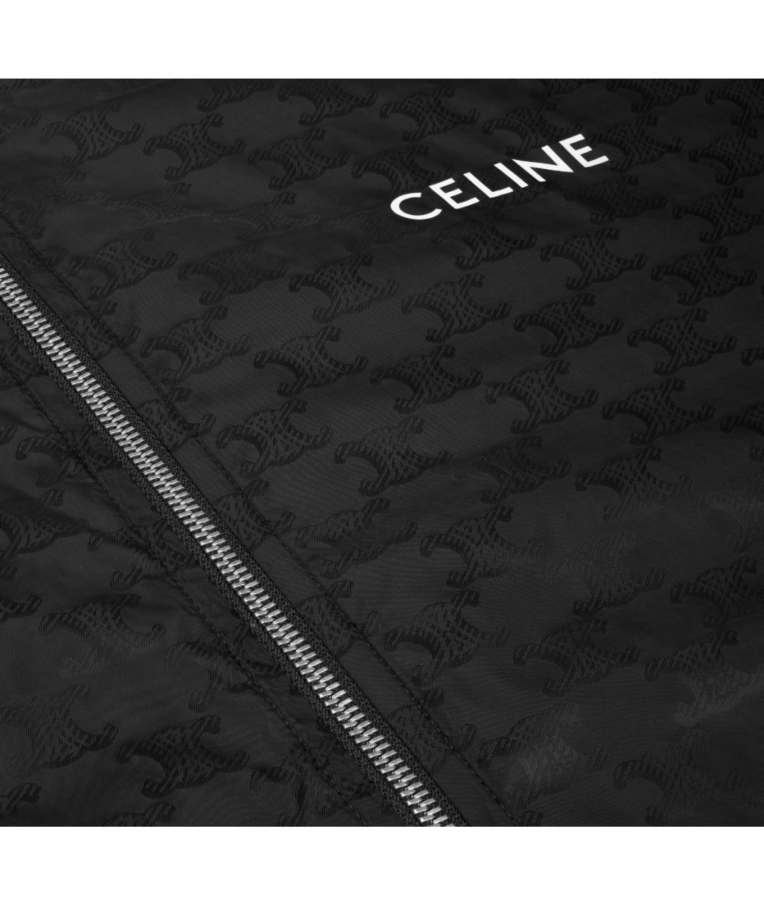 CELINE Черная полиамидовая куртка, фото 4
