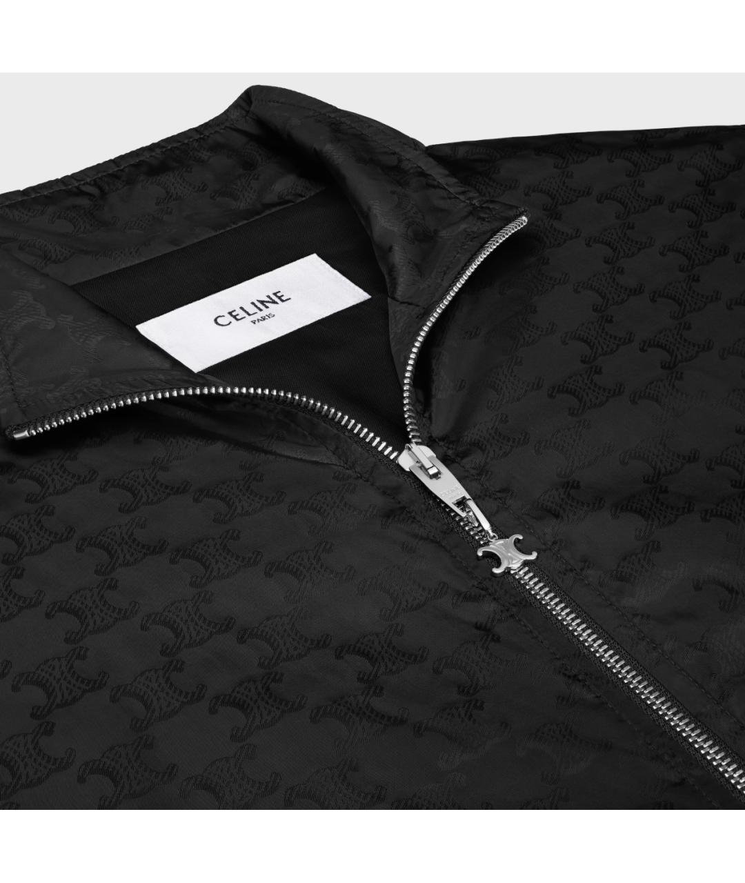CELINE Черная полиамидовая куртка, фото 3
