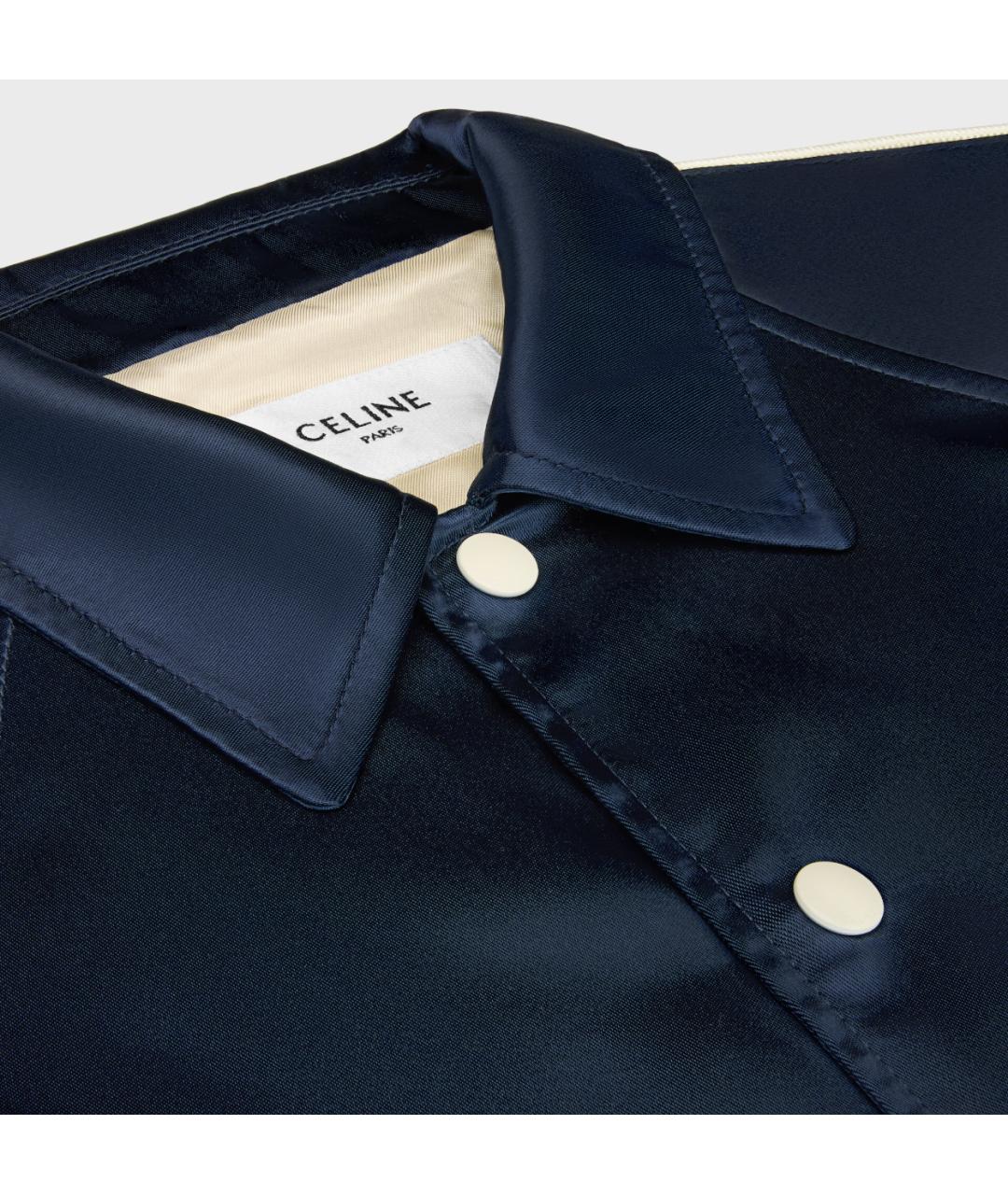 CELINE Синяя полиамидовая куртка, фото 3