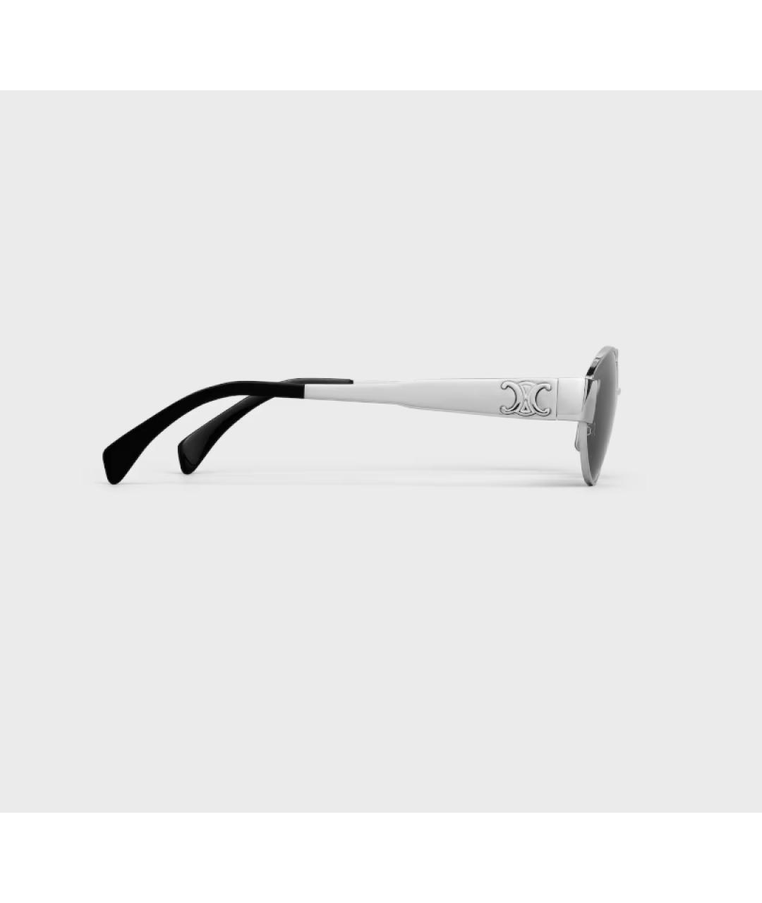 CELINE Серебряные солнцезащитные очки, фото 4