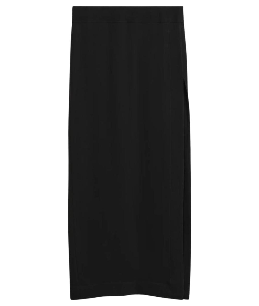 TOTEME Черная вискозная юбка макси, фото 1