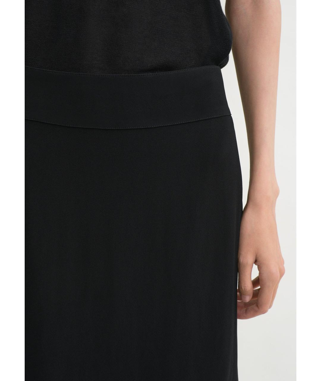 TOTEME Черная вискозная юбка макси, фото 6