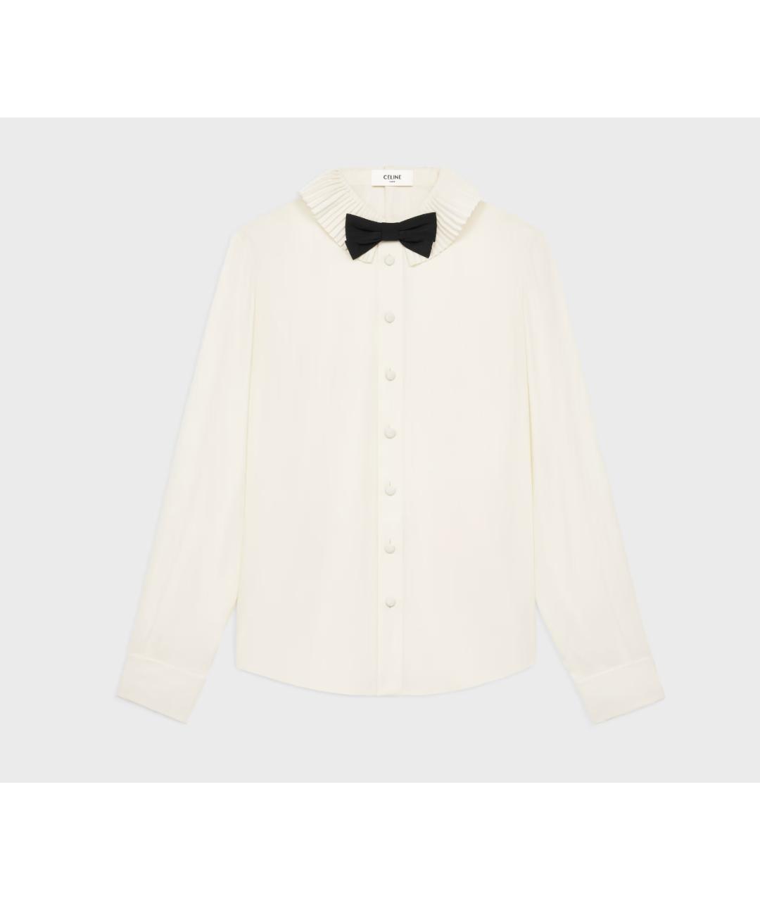 CELINE Белая ацетатная рубашка, фото 4