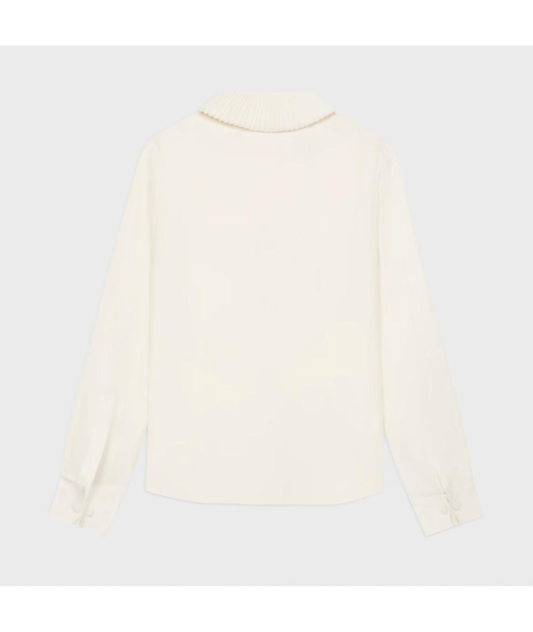 CELINE Белая ацетатная рубашка, фото 2