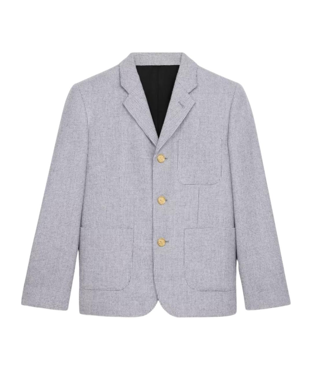 CELINE Серый кашемировый жакет/пиджак, фото 1