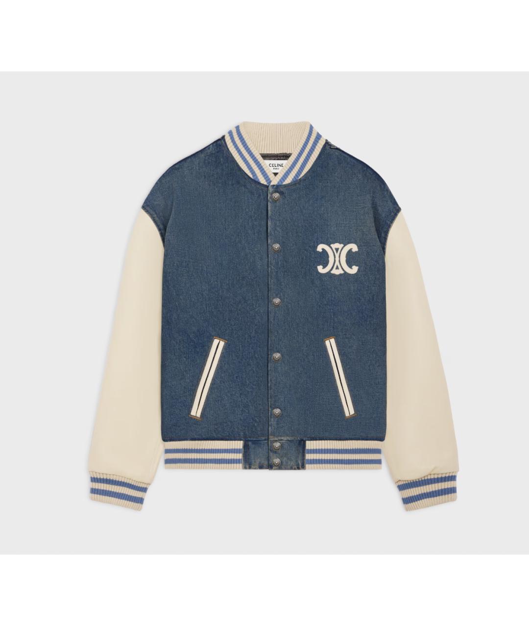 CELINE Синяя хлопковая куртка, фото 5