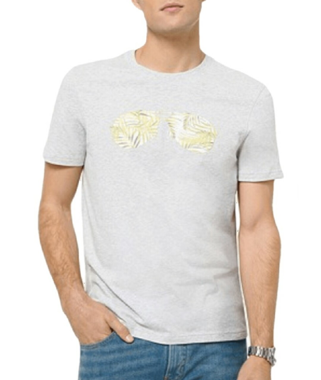 MICHAEL KORS Серая хлопковая футболка, фото 5