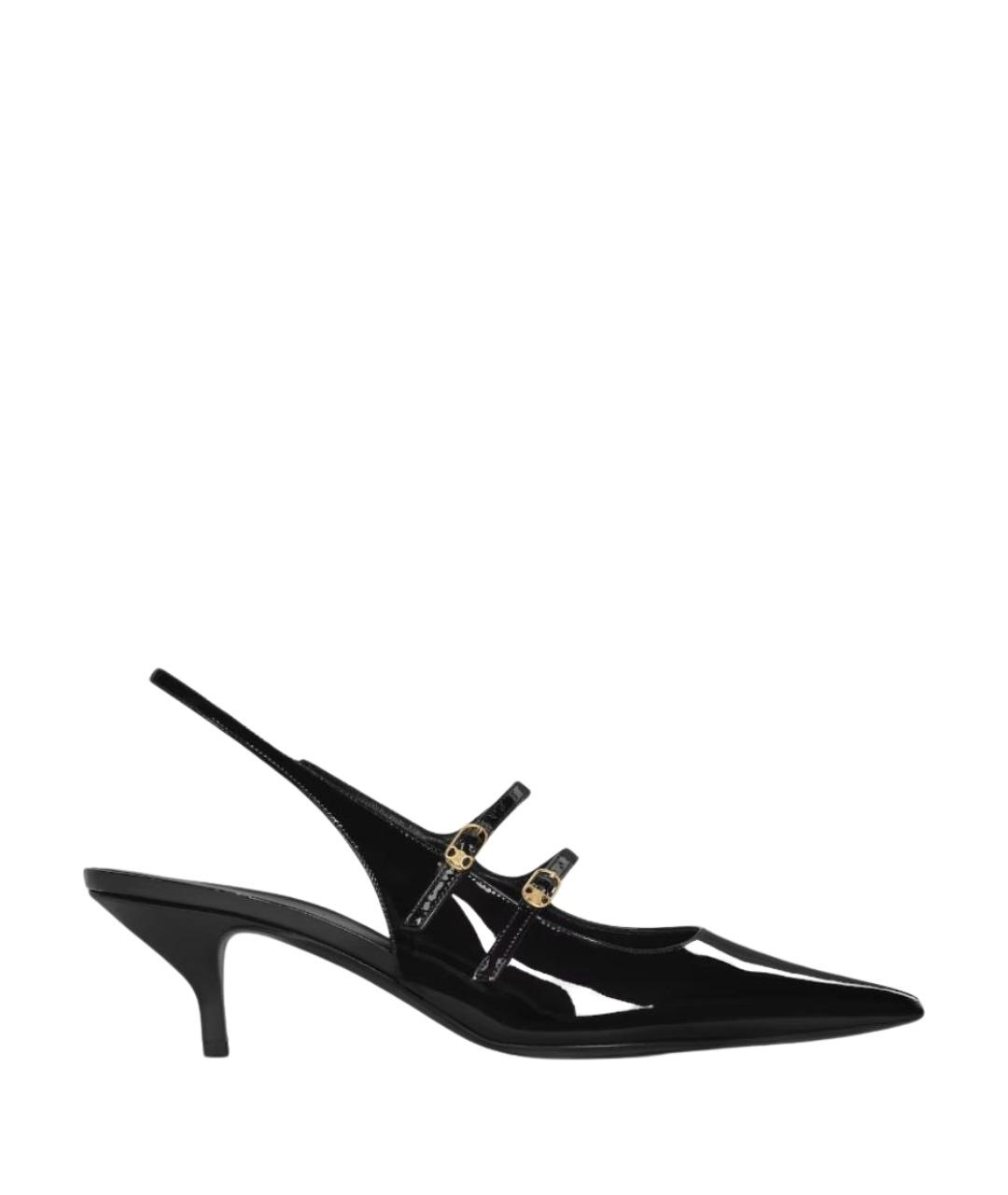 CELINE Черные туфли из лакированной кожи, фото 1