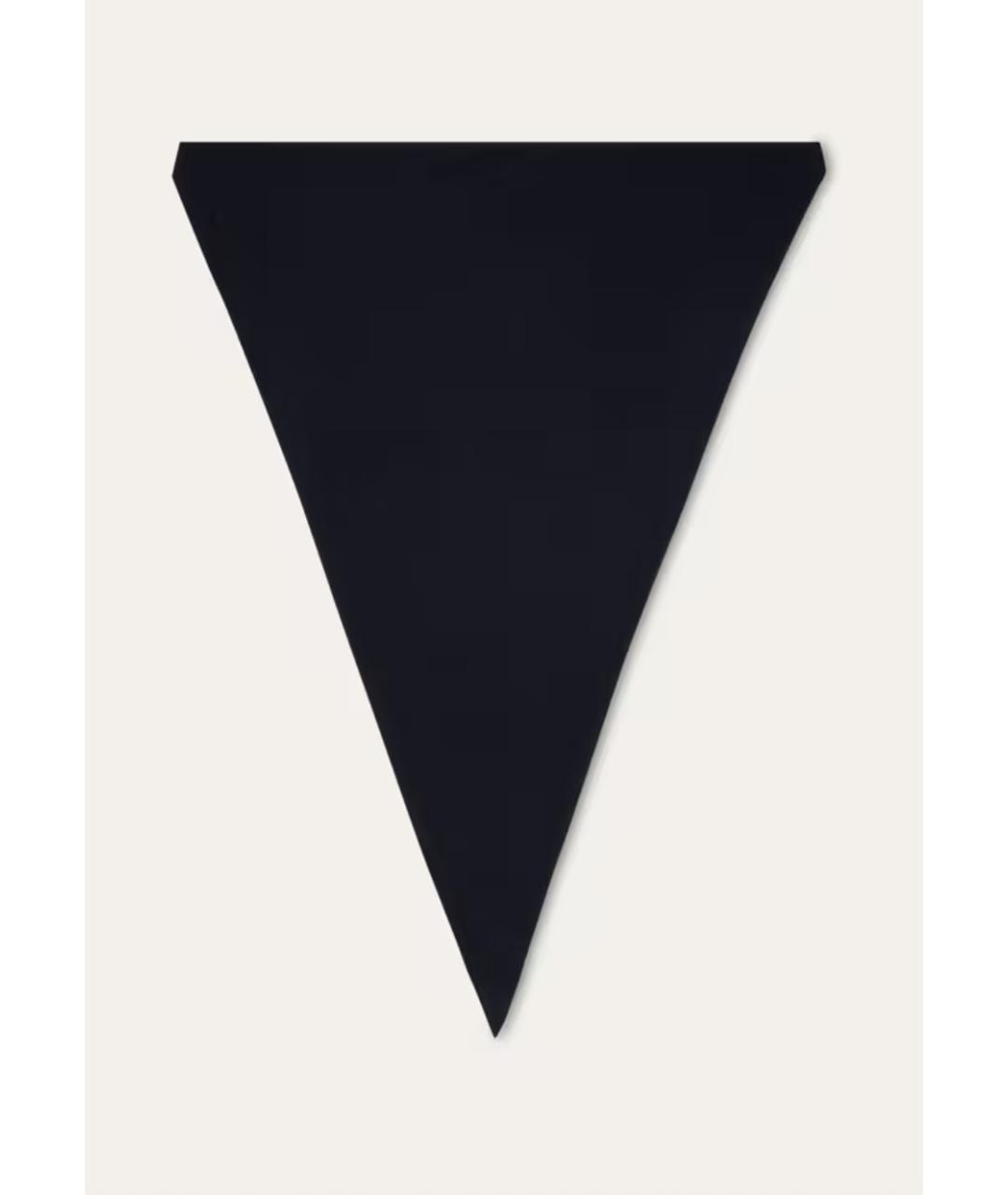 LORO PIANA Синий шерстяной шарф, фото 4