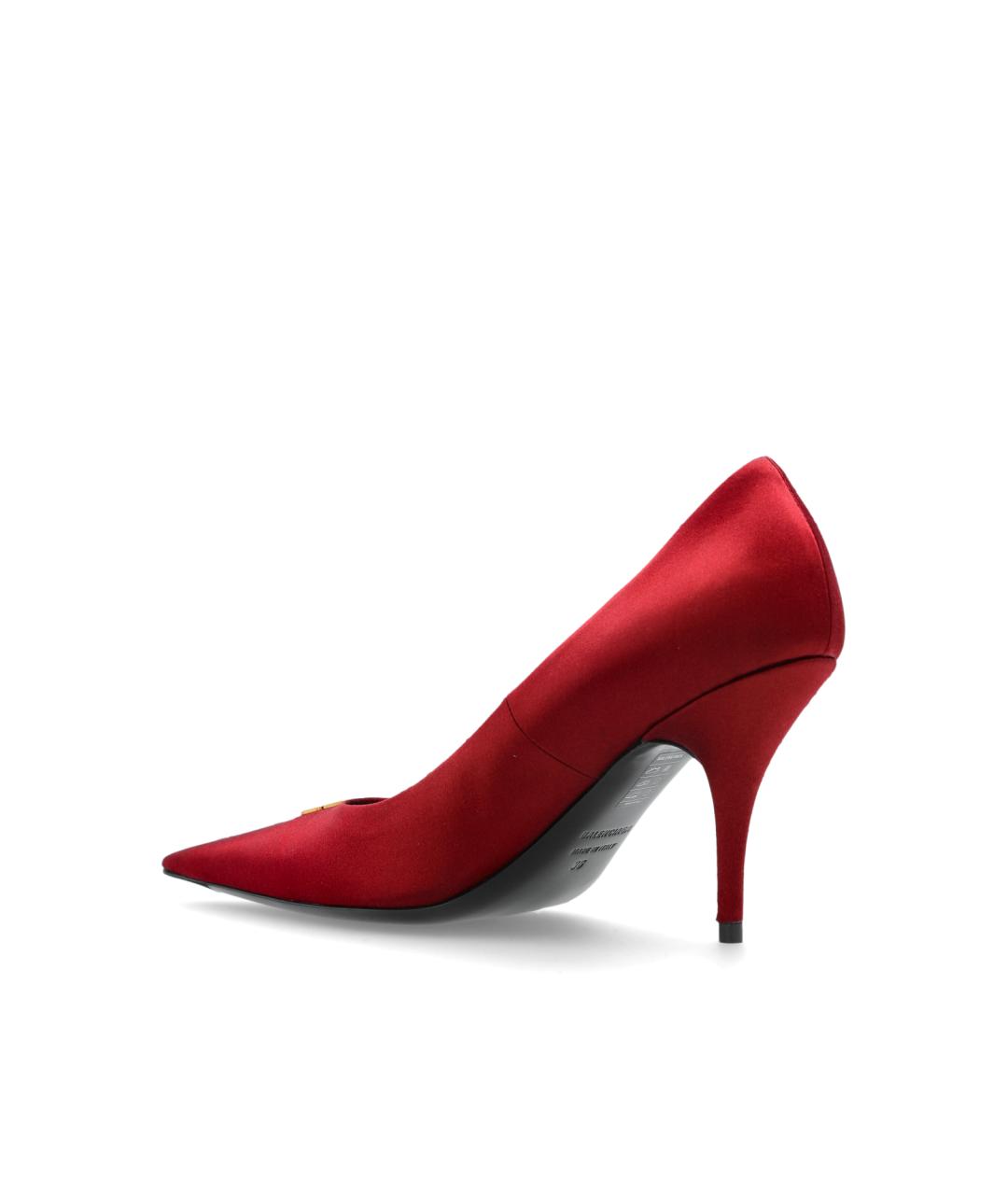 BALENCIAGA Красные текстильные туфли, фото 4