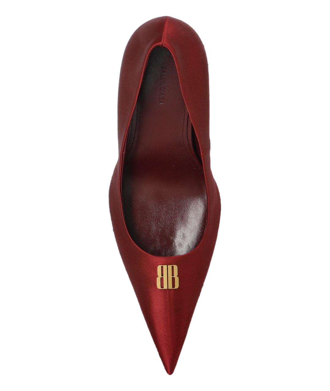 BALENCIAGA Красные текстильные туфли, фото 5