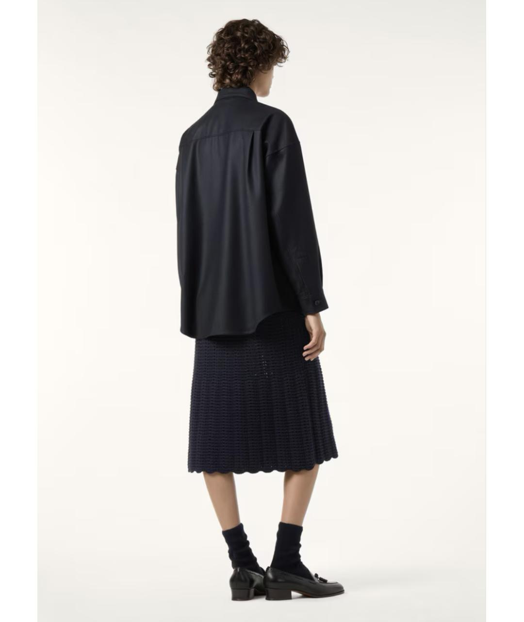 LORO PIANA Темно-синяя шерстяная куртка, фото 4