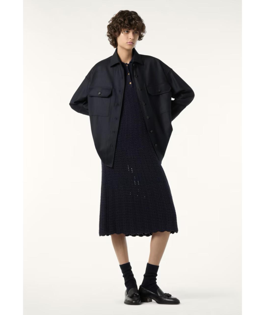 LORO PIANA Темно-синяя шерстяная куртка, фото 3