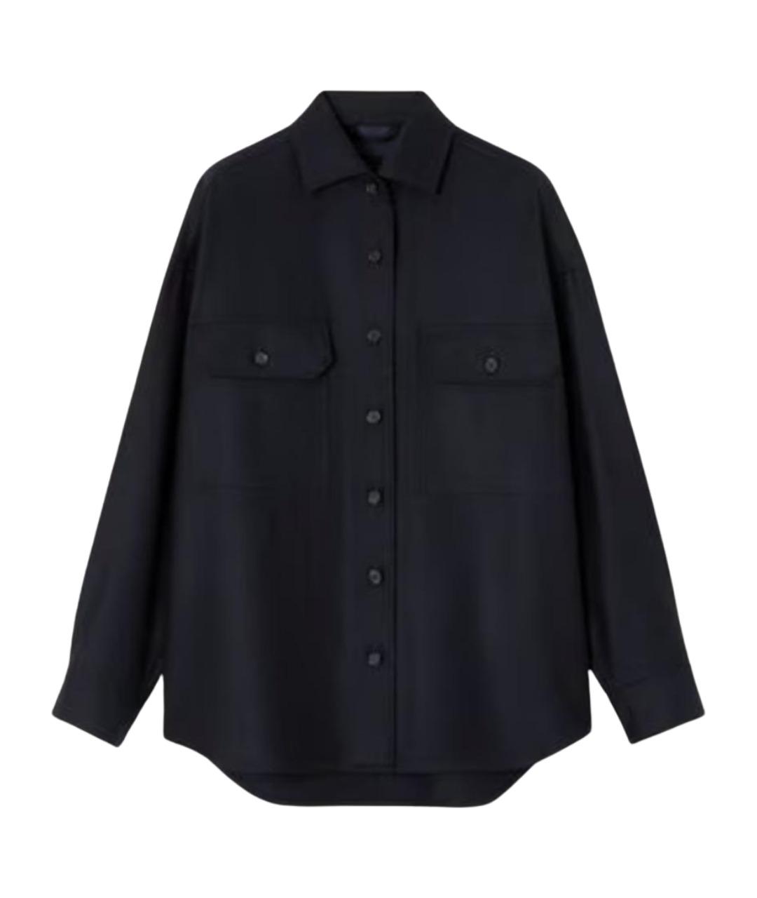 LORO PIANA Темно-синяя шерстяная куртка, фото 1