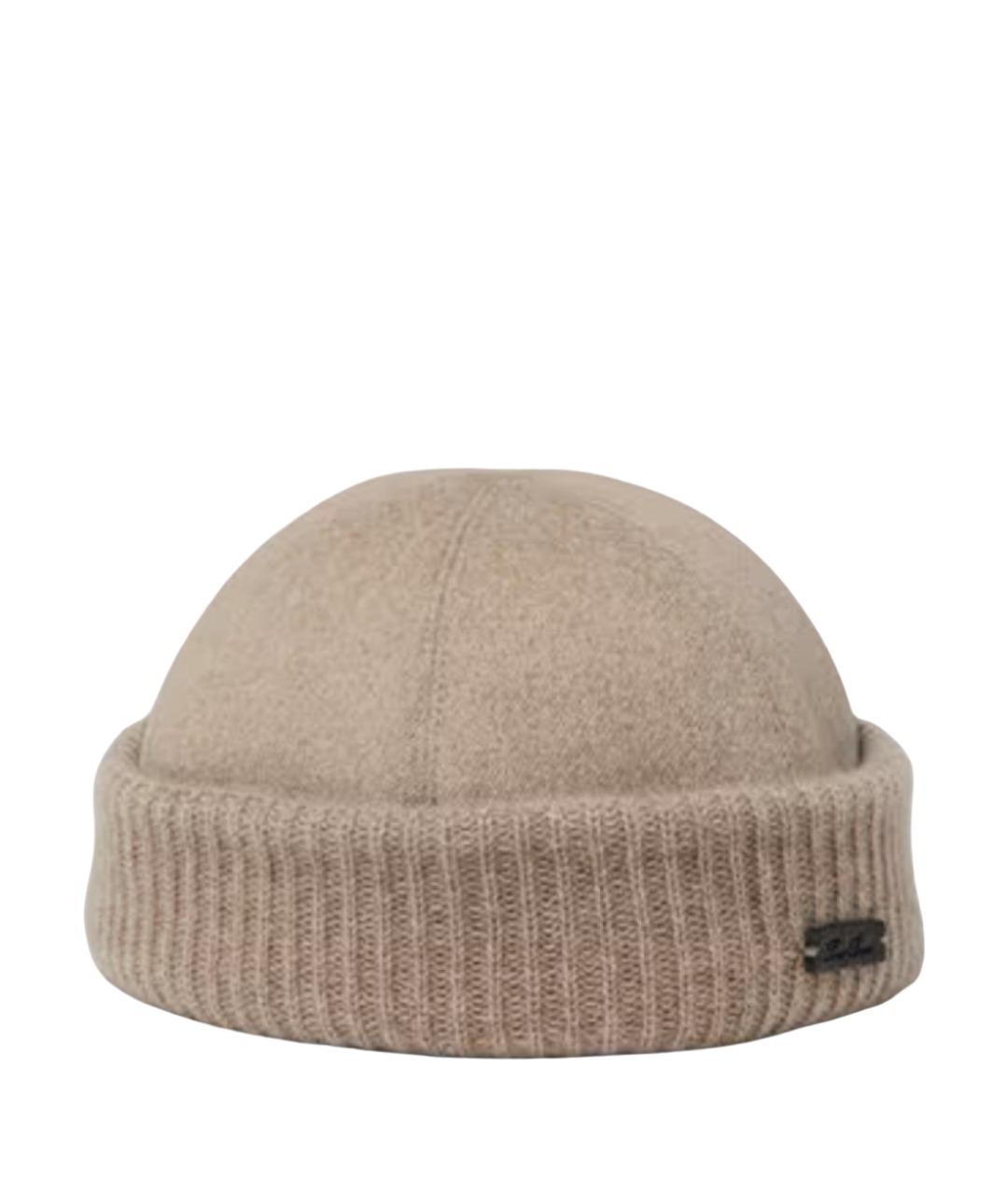 LORO PIANA Бежевая кашемировая шапка, фото 1