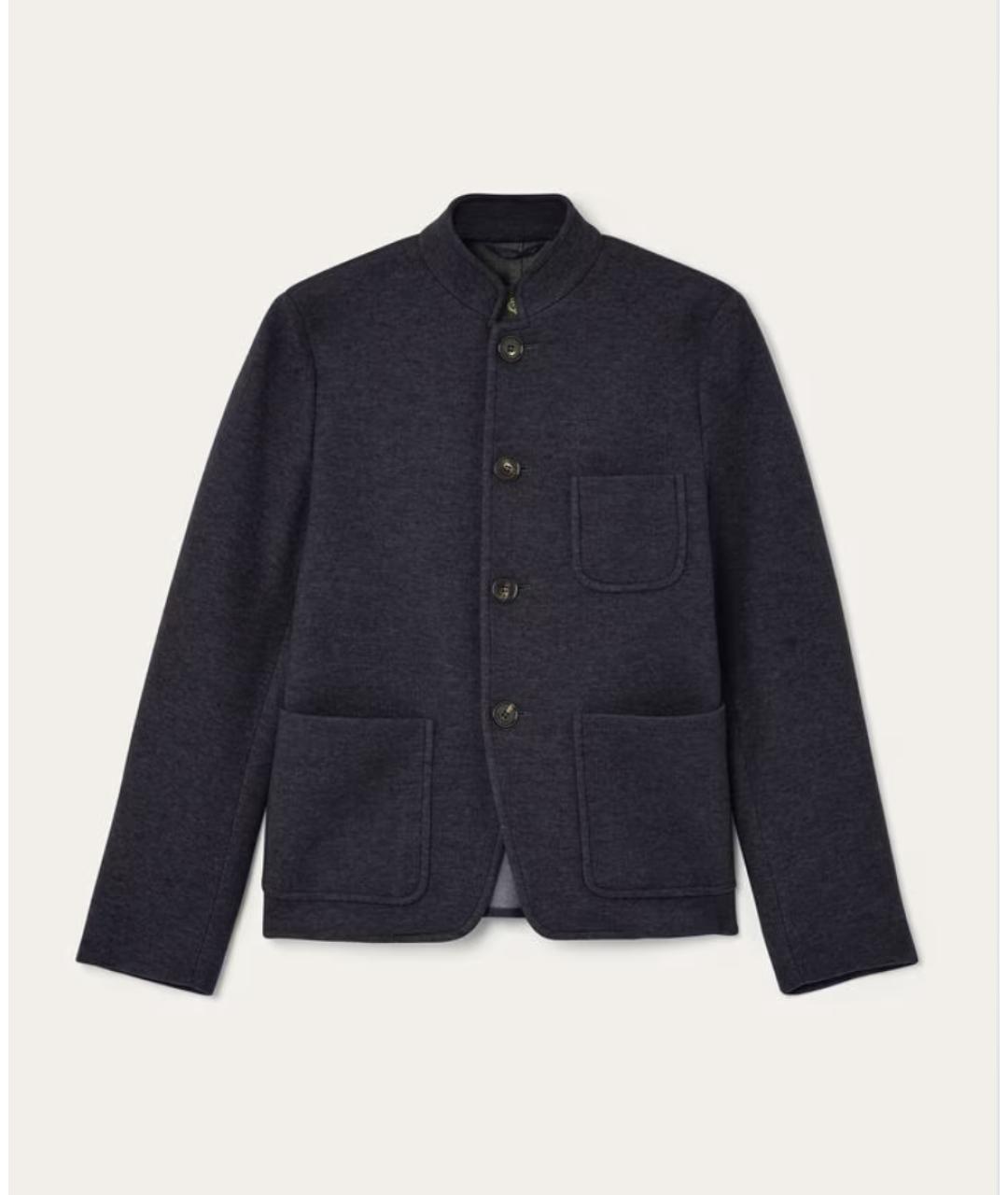 LORO PIANA Темно-синяя кашемировая куртка, фото 7