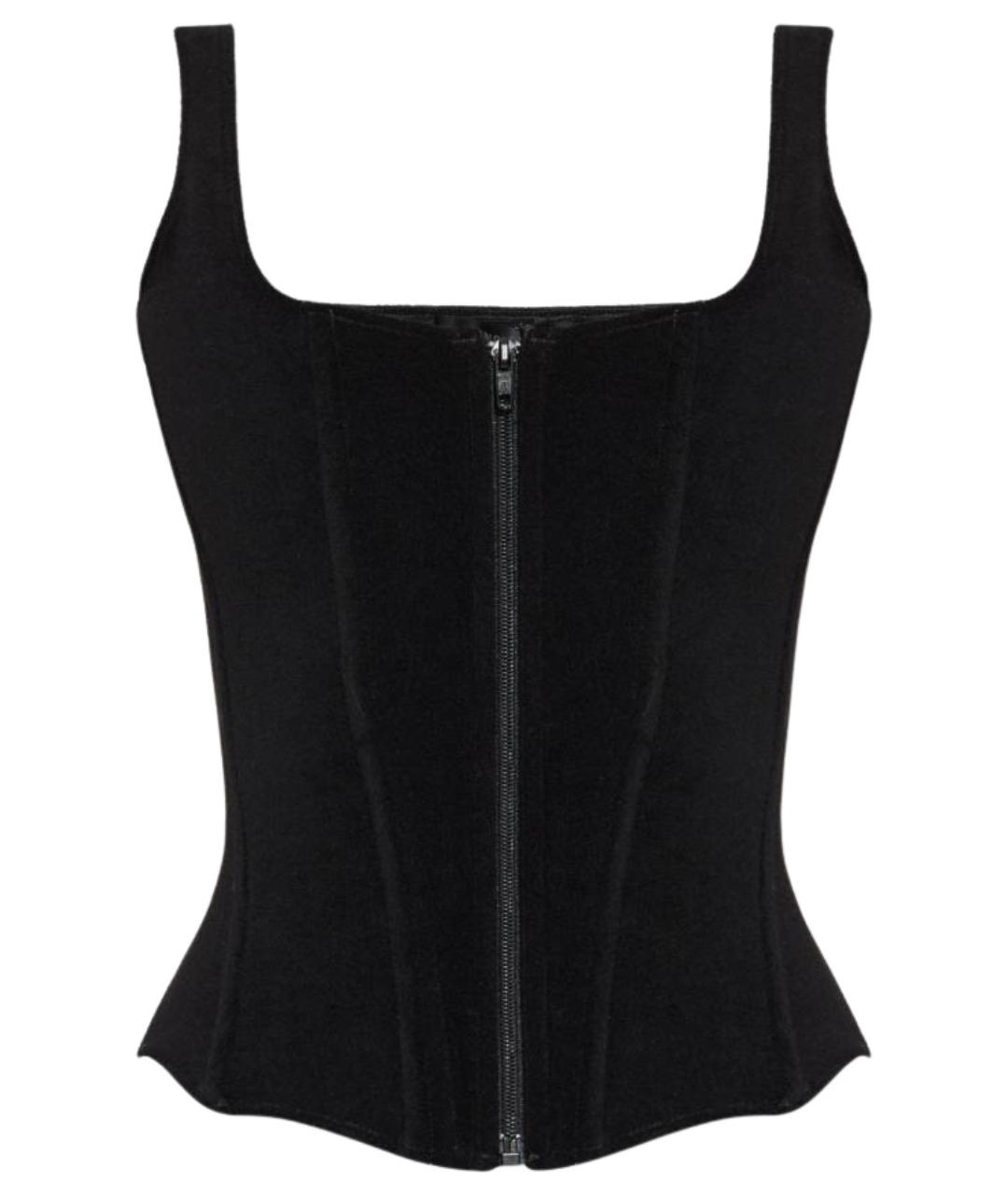 BALENCIAGA Черная хлопковая майка, фото 1